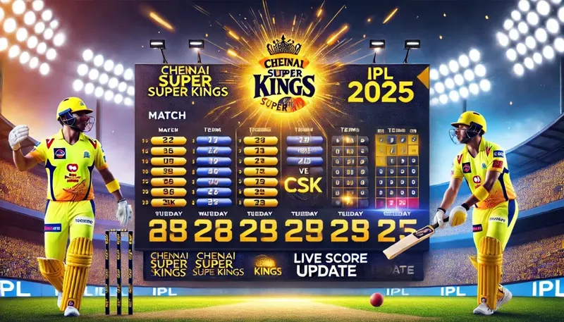 Chennai Super Kings' Match Schedule
