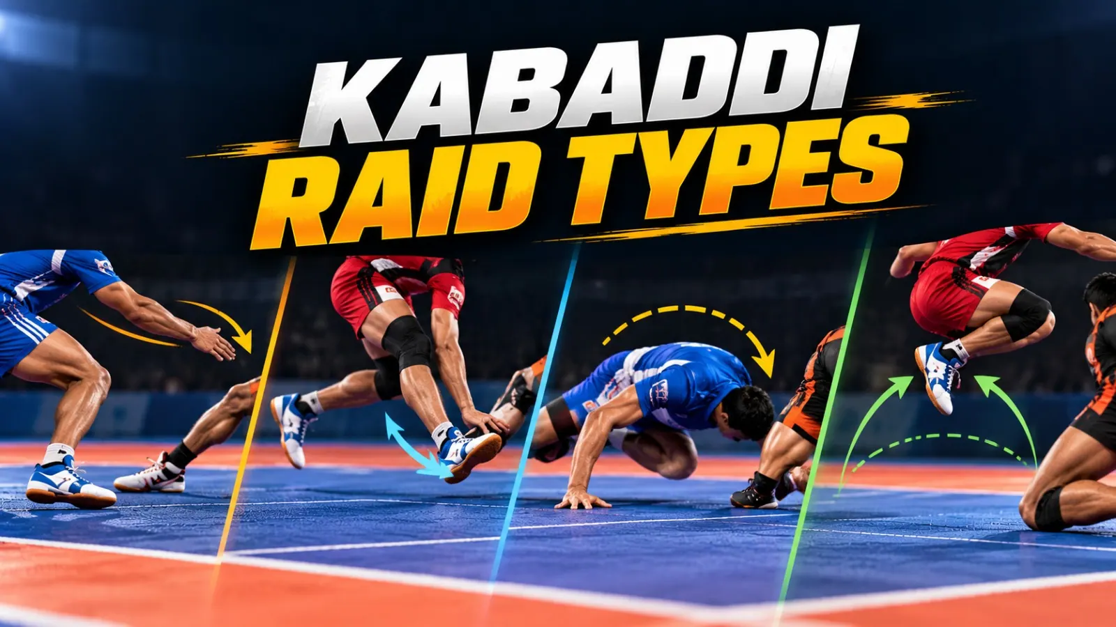 Kabaddi Raid Types Explained: Running Hand Touch, Toe Touch, Dubki, Frog Jump and More