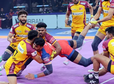 Sumit and Gagan Gowda shine as UP Yoddhas take down Telugu Titans 40-35 in Vizag